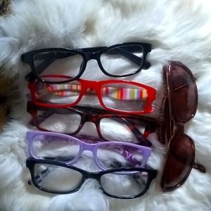Reader Glasses (various) and Nine West Sunglasses.